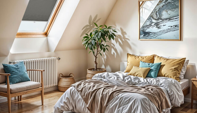 Velux Dachfenster-Plissee Dunkelgrau