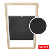 Velux Dachfenster-Plissee Schwarz