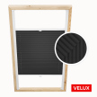 Velux Dachfenster-Plissee Schwarz
